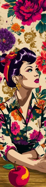 Free teacher bookmark featuring a colorful, pretty apple-themed teacher design